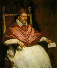 El papa Inocencio X, por Velázquez
